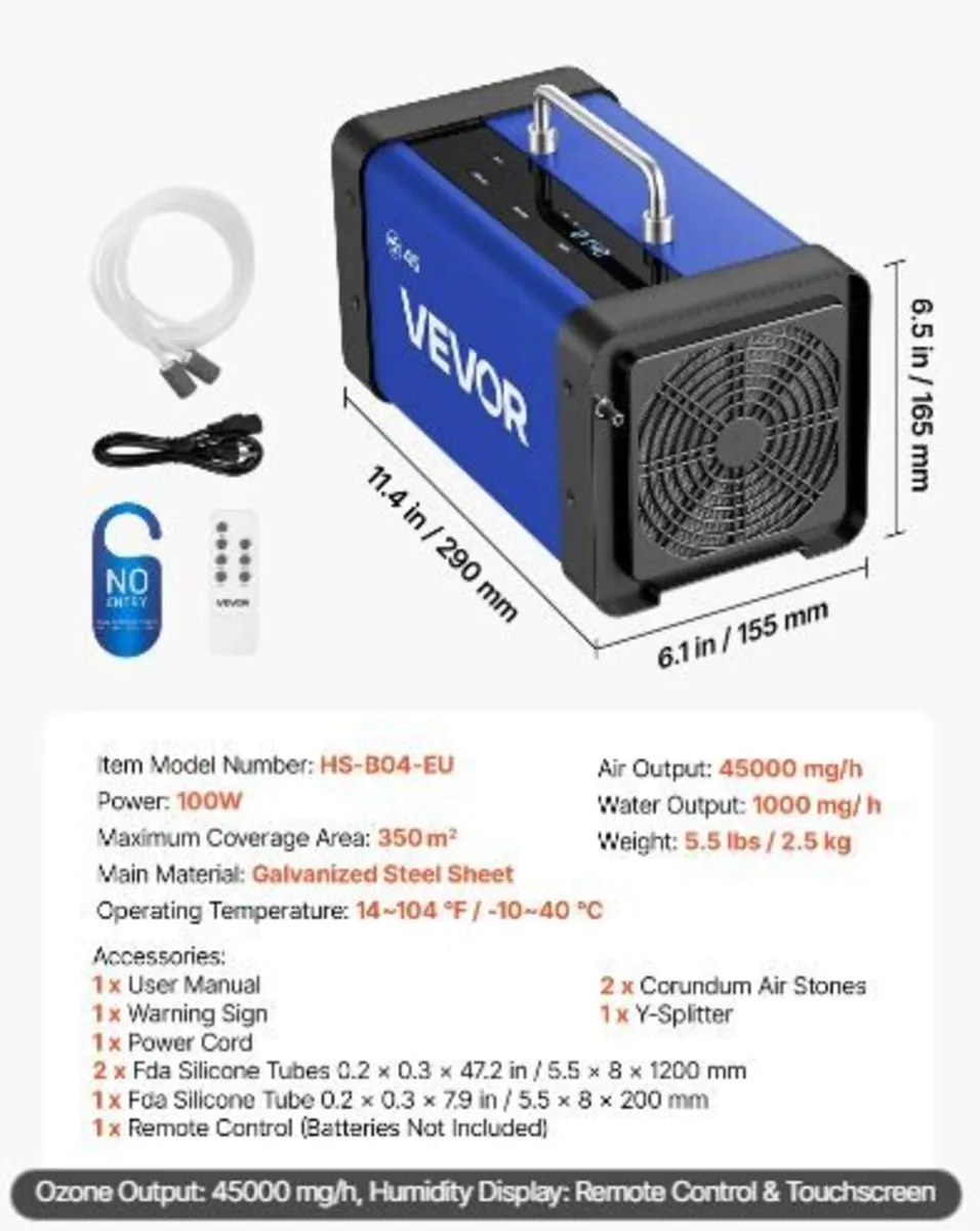 Ozone Generator, 45000mg/h - Image 3