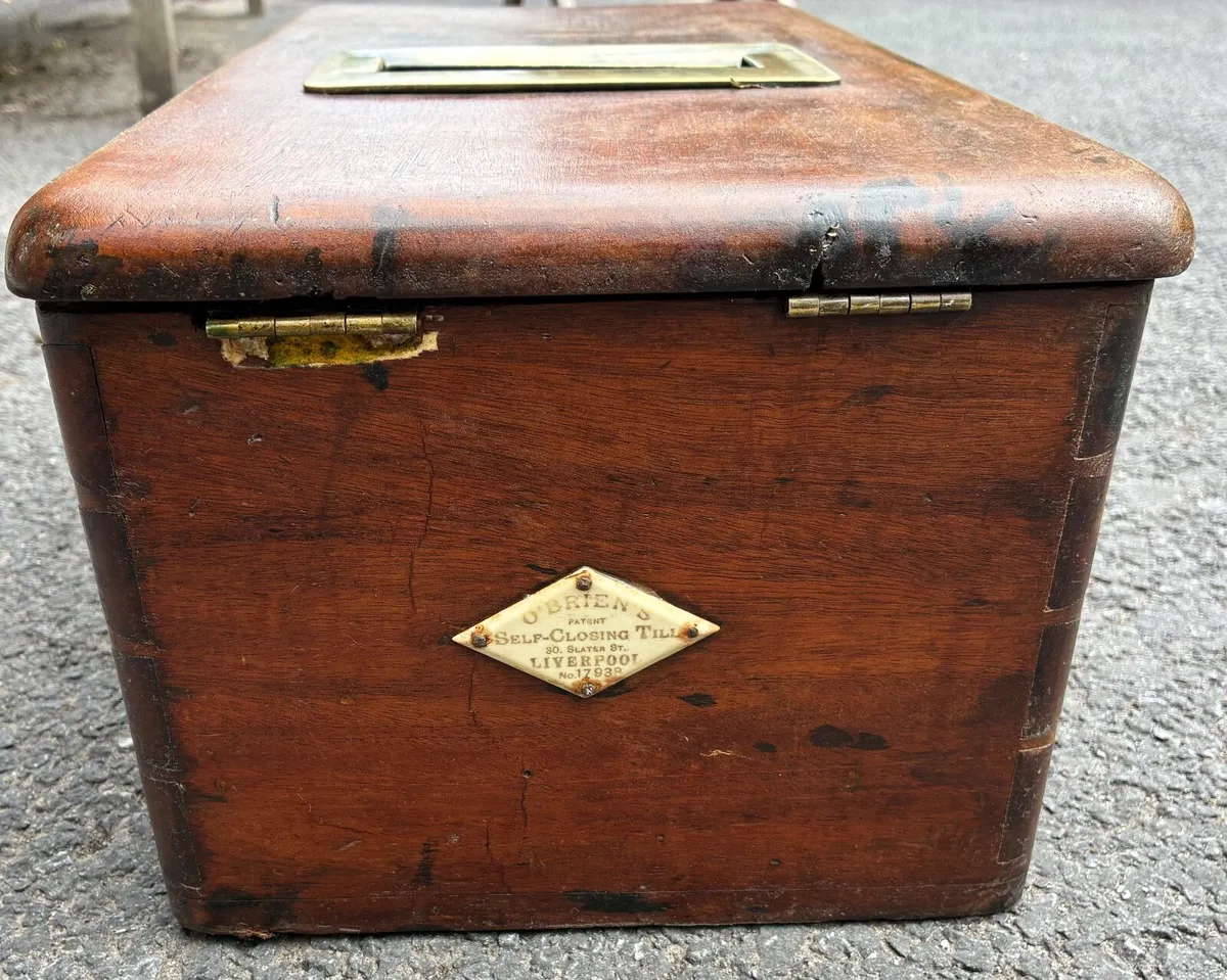 Antique O’Brien’s Patent Self-Closing Till. - Image 3