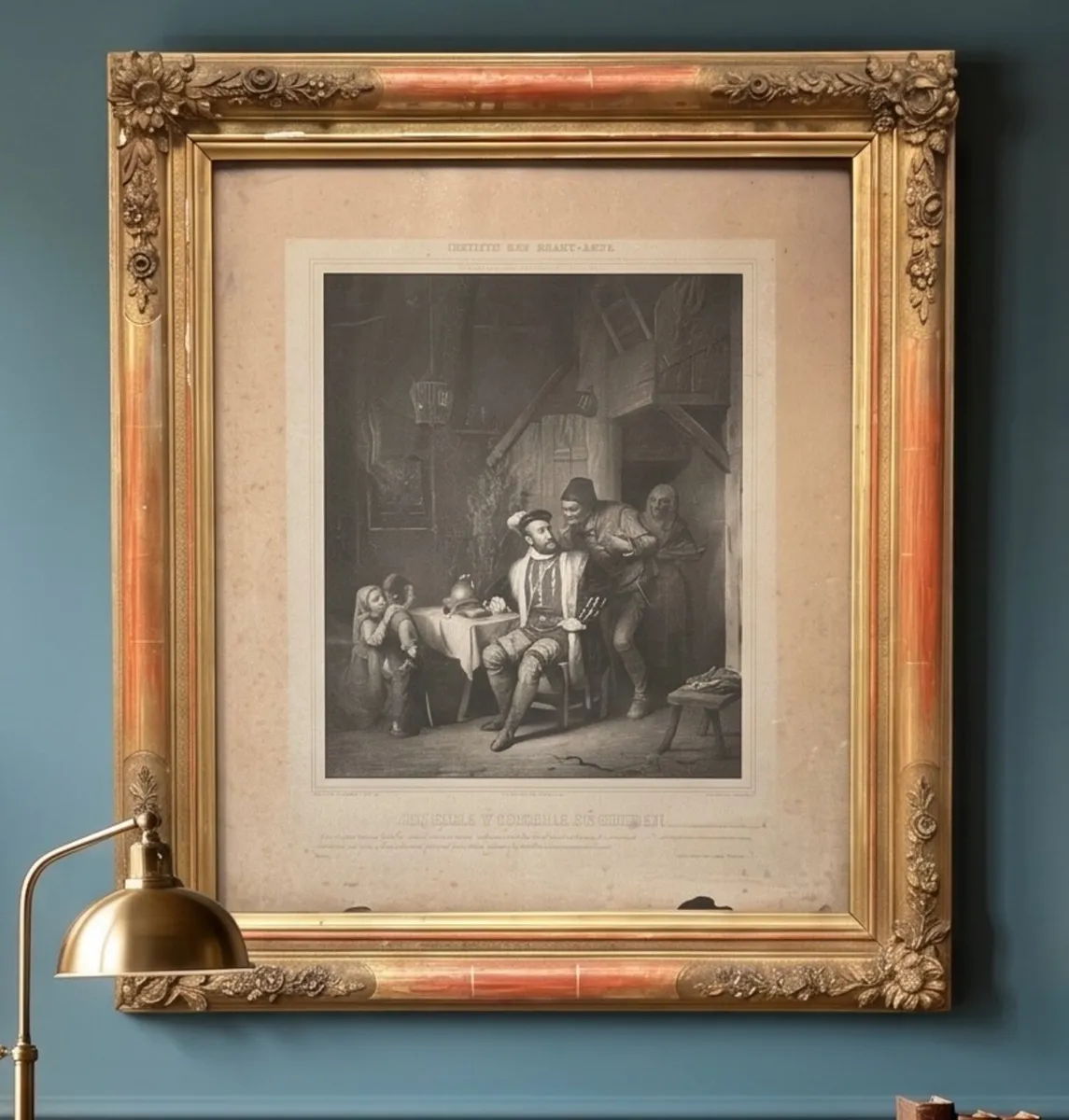 I bought this print because of the very nice frame