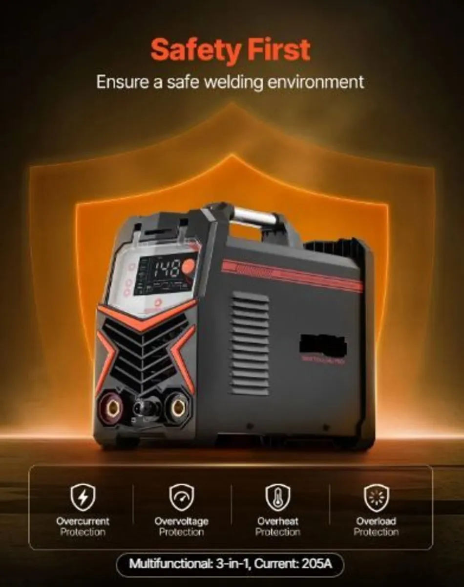 TIG Welder, 205A 3-In-1 Welding Machine - Image 3