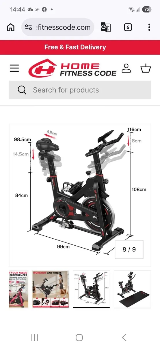 Exercise bike - Image 3