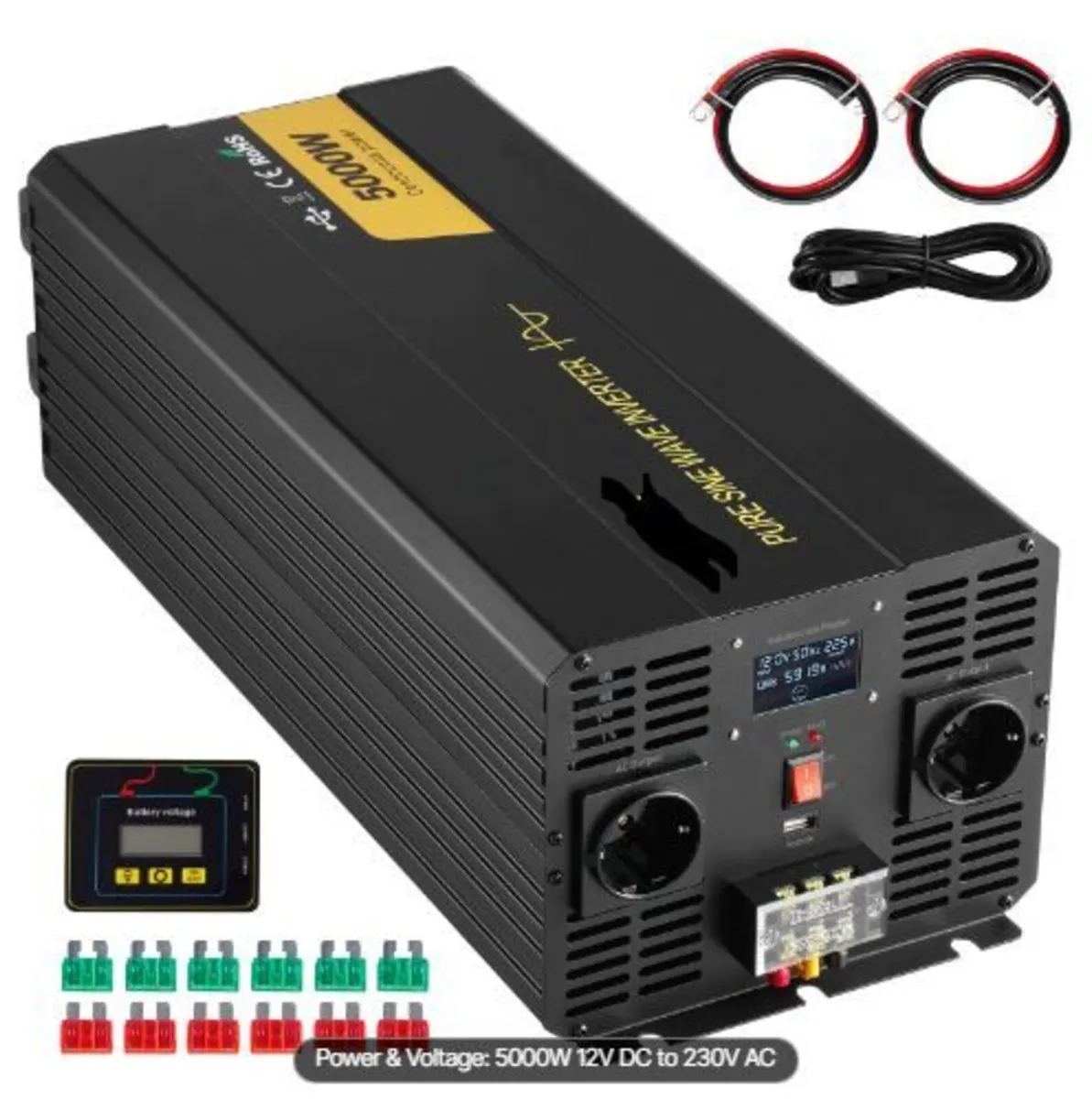 Pure Sine Wave Inverter, 5000 Watt, Power Inverter - Image 1
