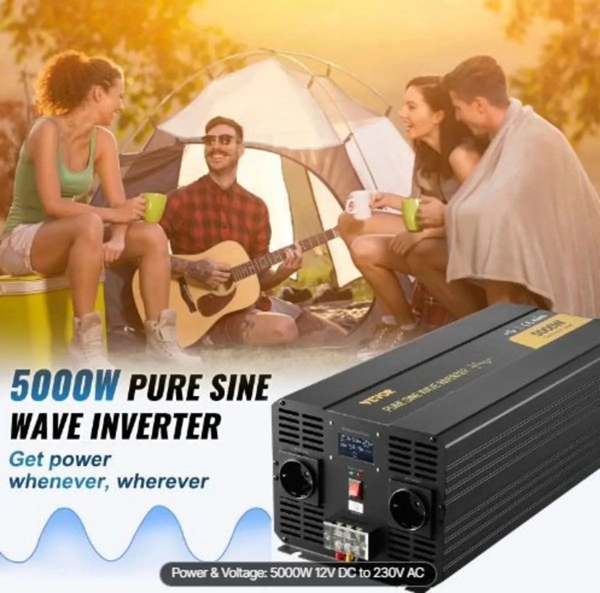 Pure Sine Wave Inverter, 5000 Watt, Power Inverter - Image 3