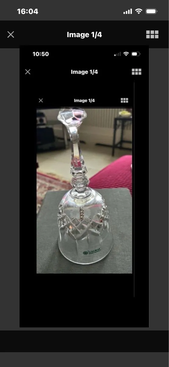 Galway Crystal Bell - Image 1