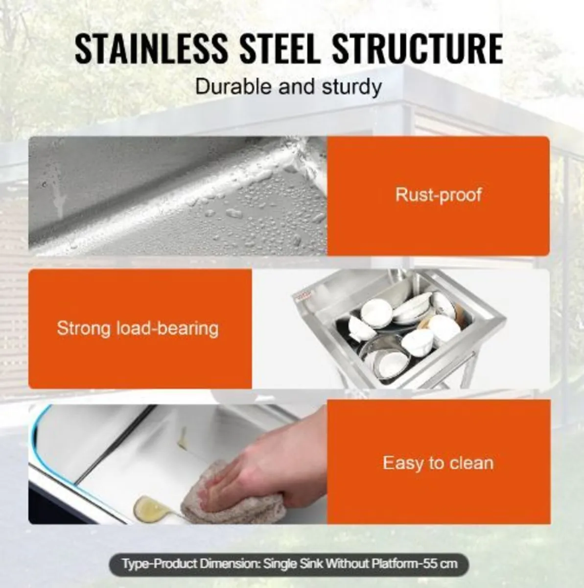 Stainless Steel Utility Sink - Image 2
