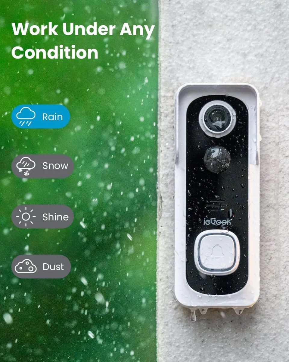 ieGeek Wireless Full HD 1080P Smart Video Doorbell - Image 2