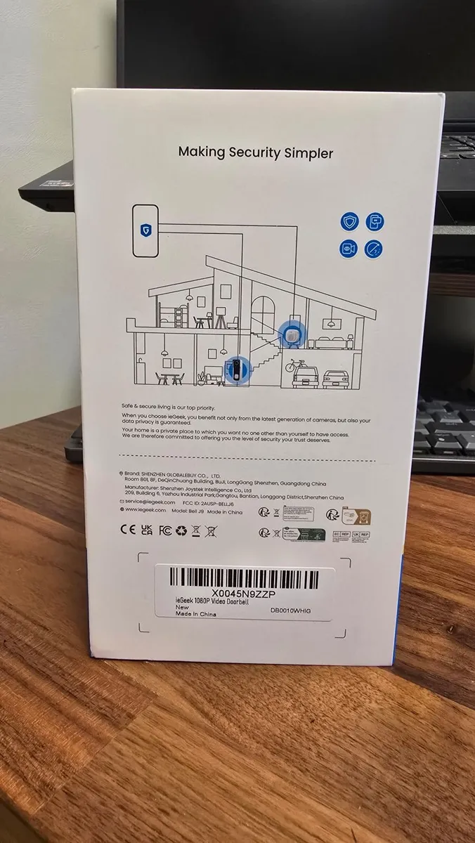 ieGeek Wireless Full HD 1080P Smart Video Doorbell - Image 4