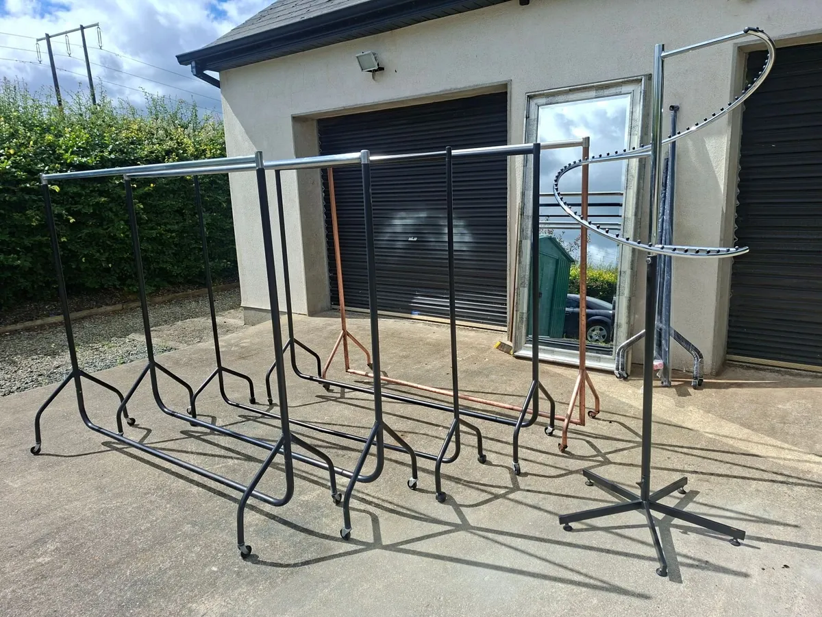 Clothes Rails & Large Mirror - Image 1