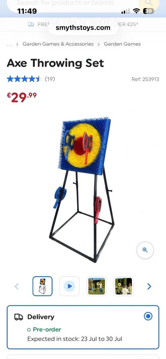 Kids Outdoor Axe Throwing Game - Image 1