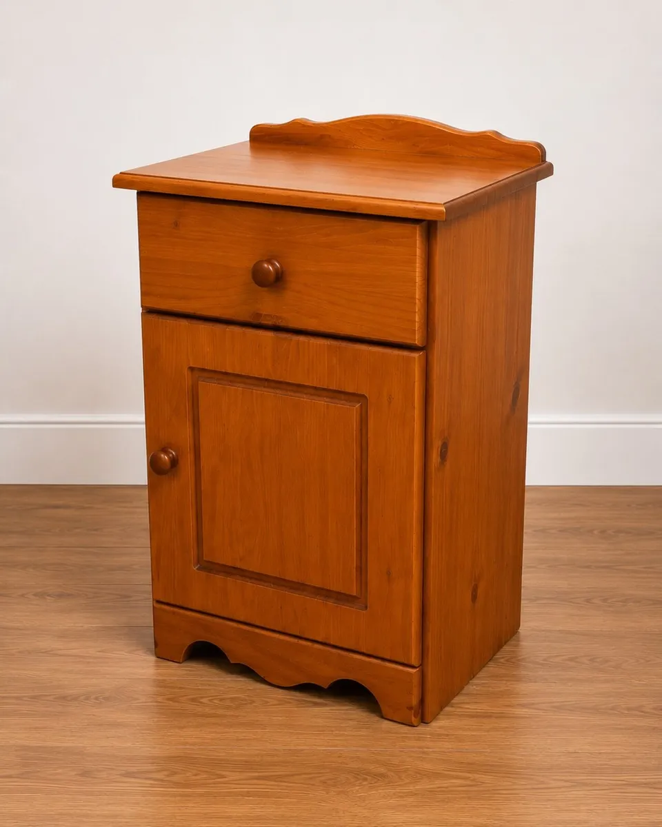 Solid Pine Bedside Locker - Image 2
