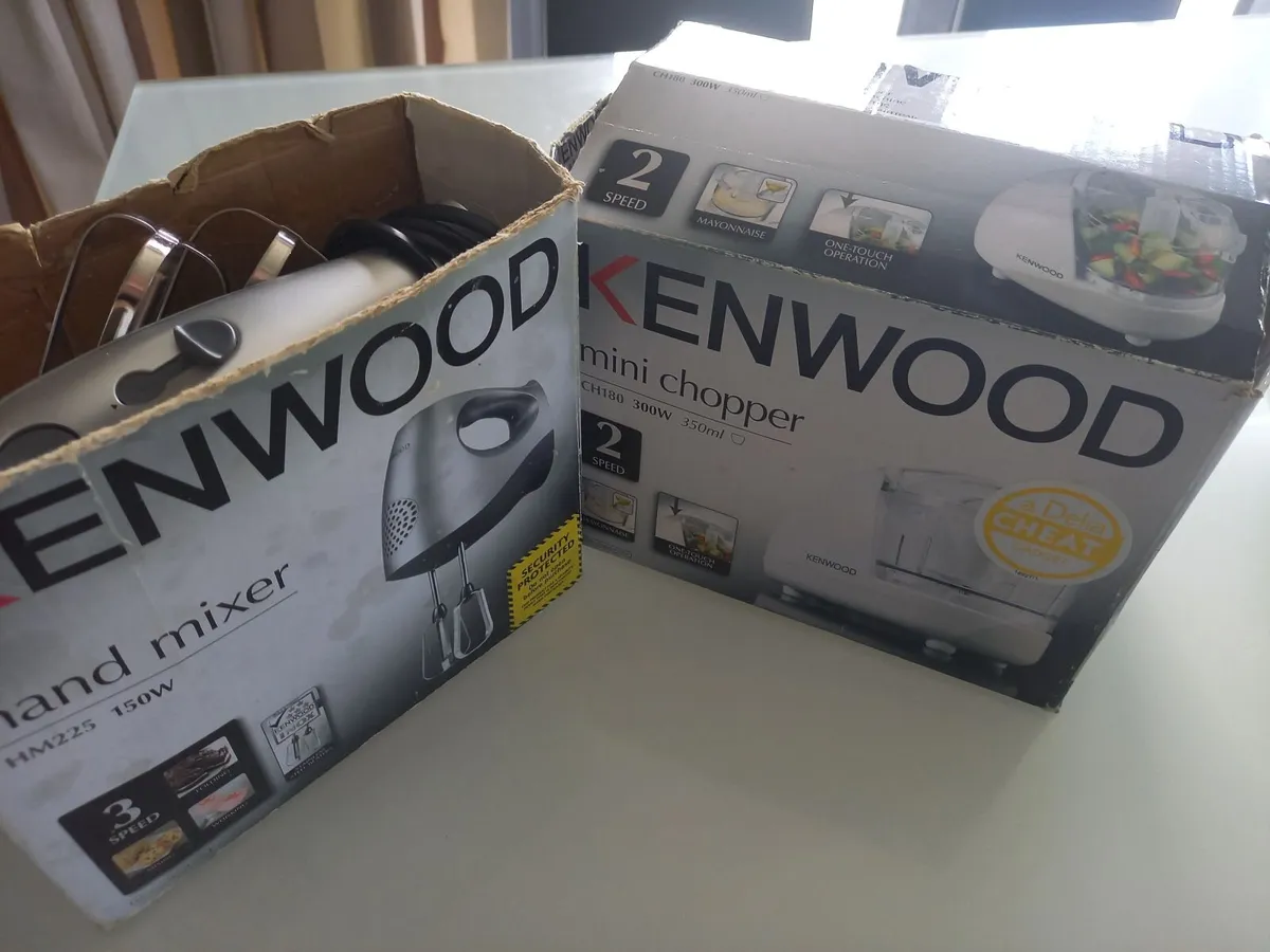 Kenwood hand mixer and mini chopper - Image 1