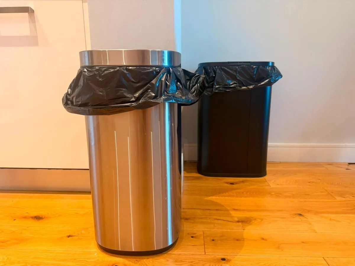 Stainless Steel Kitchen Bin (Approx. 35–40L) - Image 1