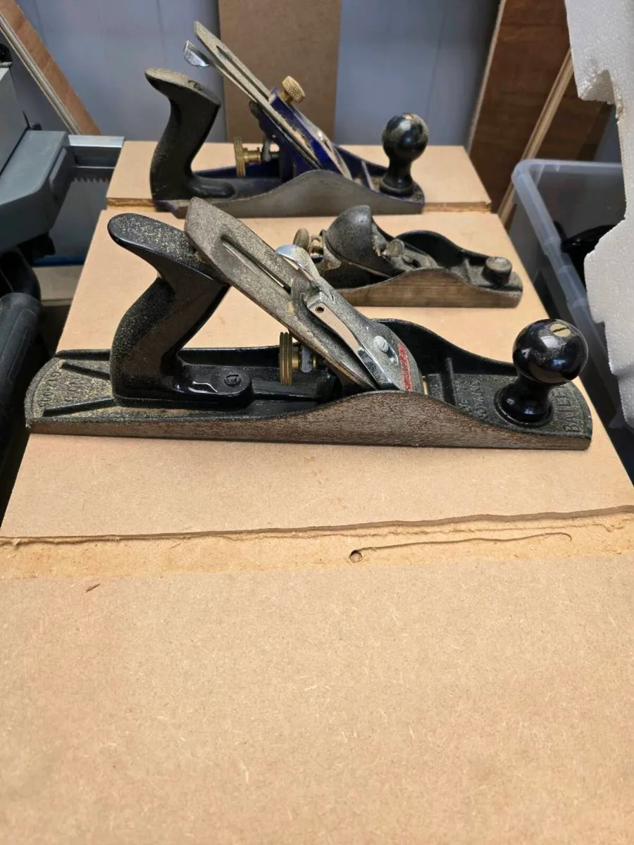 3 x Vintage Hand Planes — Record & Stanley Bailey - Image 1