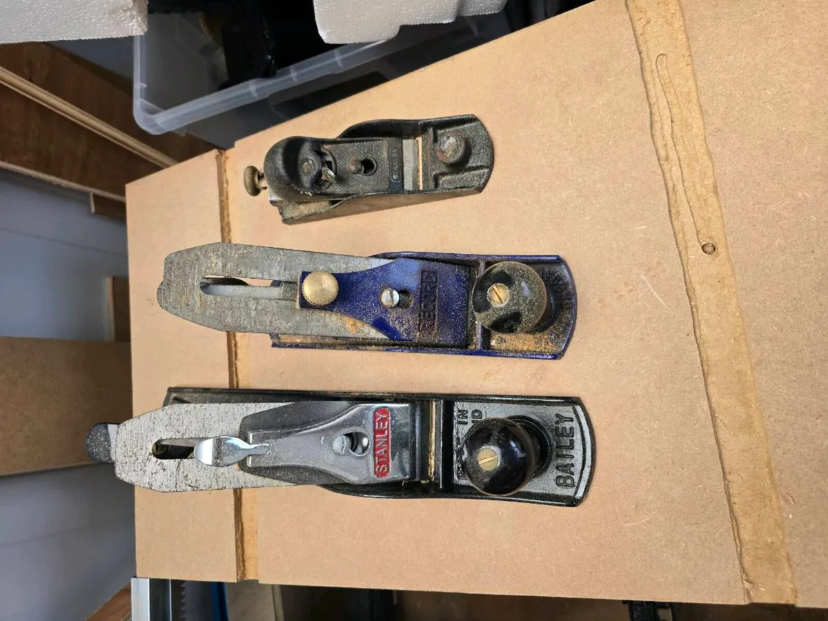 3 x Vintage Hand Planes — Record & Stanley Bailey - Image 2