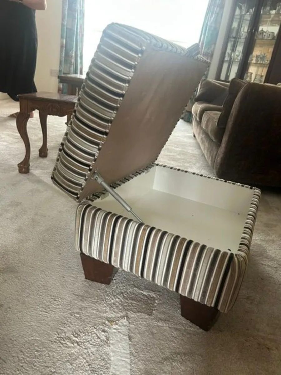 Accent Chair with Footstool - Image 2