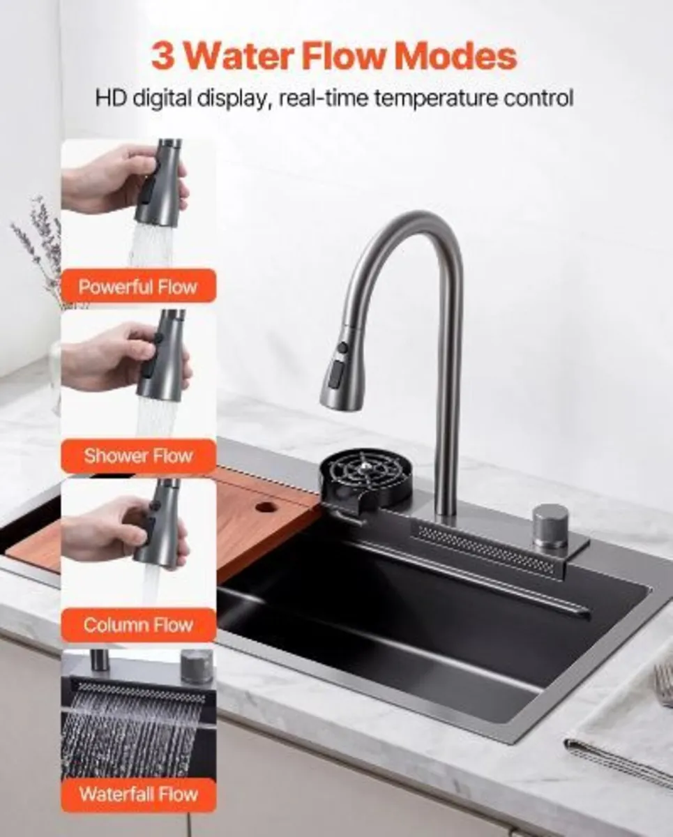 85cm Kitchen Top Mount Single Bowl - Image 4