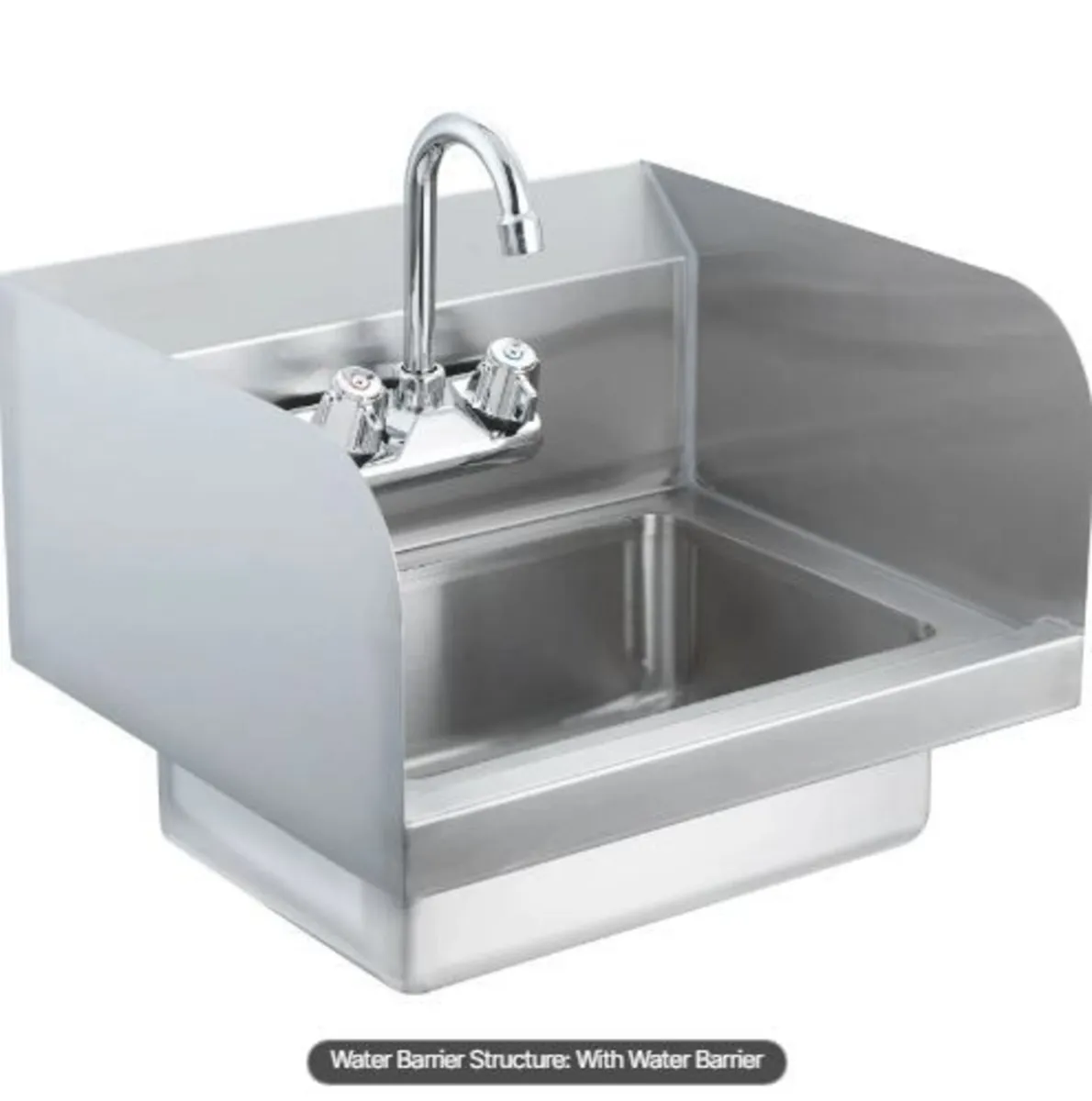 Commercial Hand Sink with Faucet - Image 1