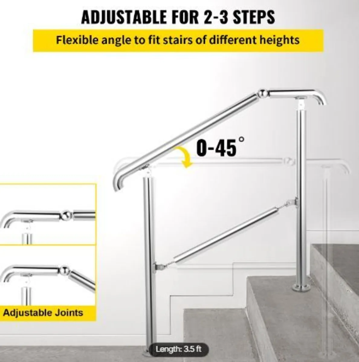 3 Step Railing Stainless Steel - Image 4