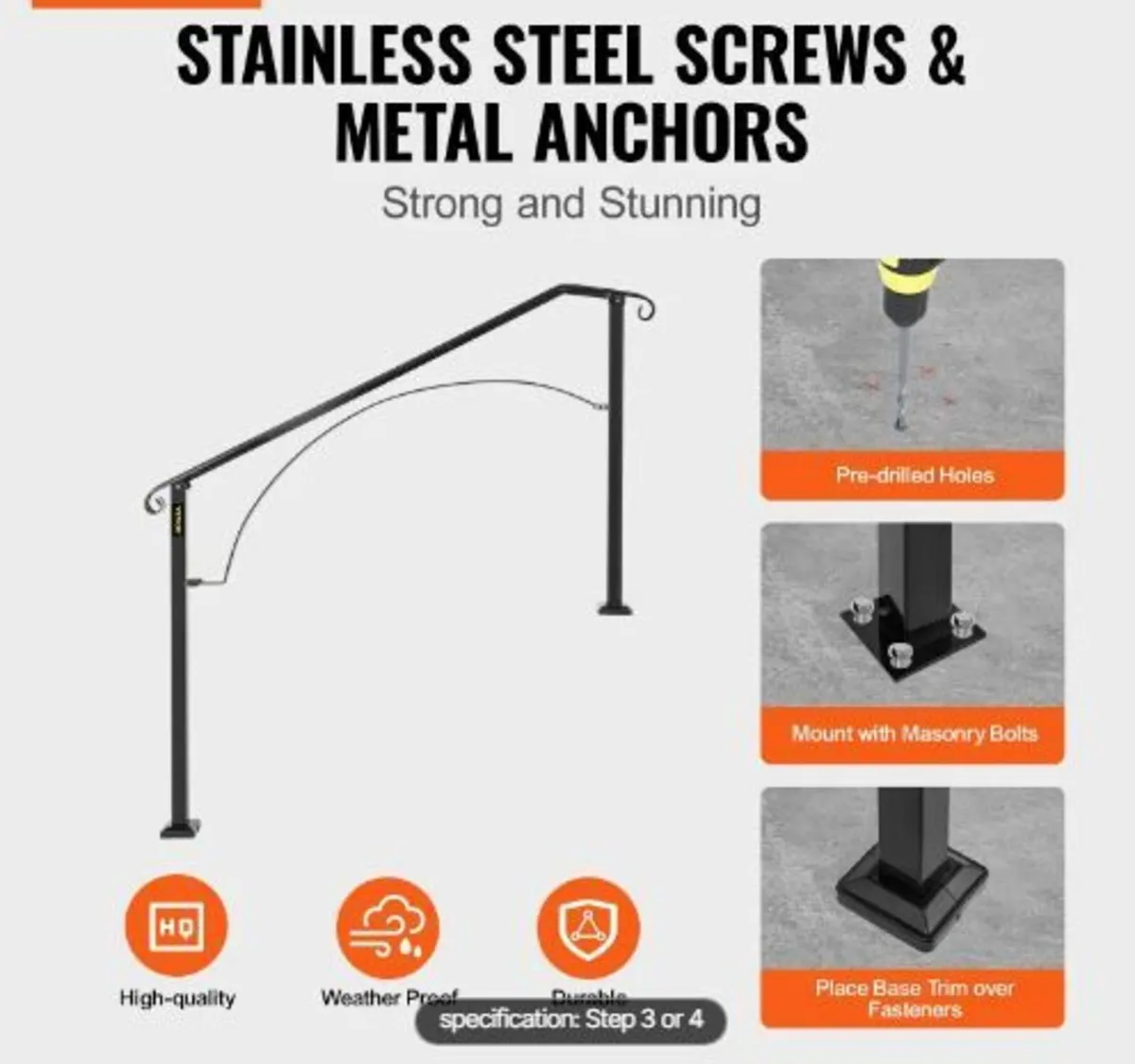 Handrails for Outdoor Steps - Image 3