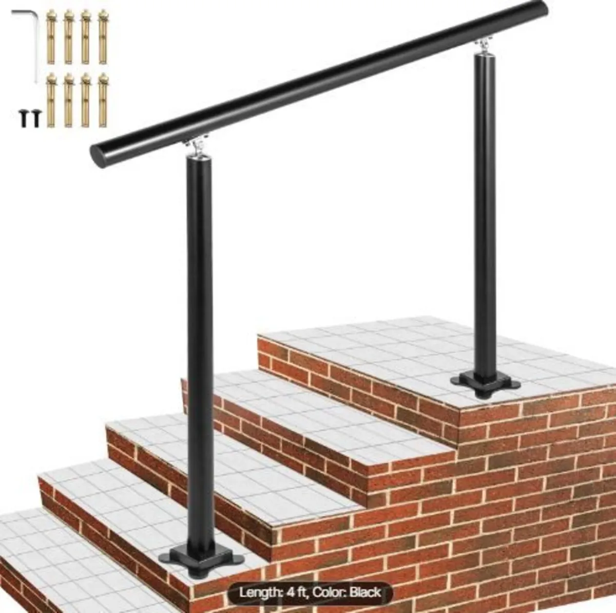 Handrail Outdoor Stairs, 4ft, 34 Inch - Image 4