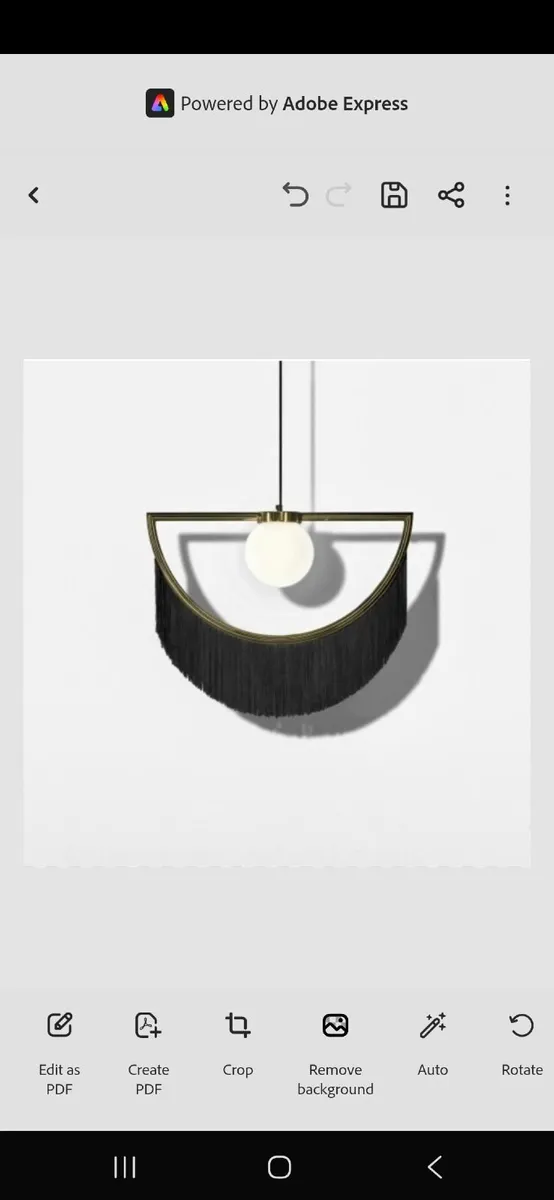 Beautiful fringed pendant light - Image 3