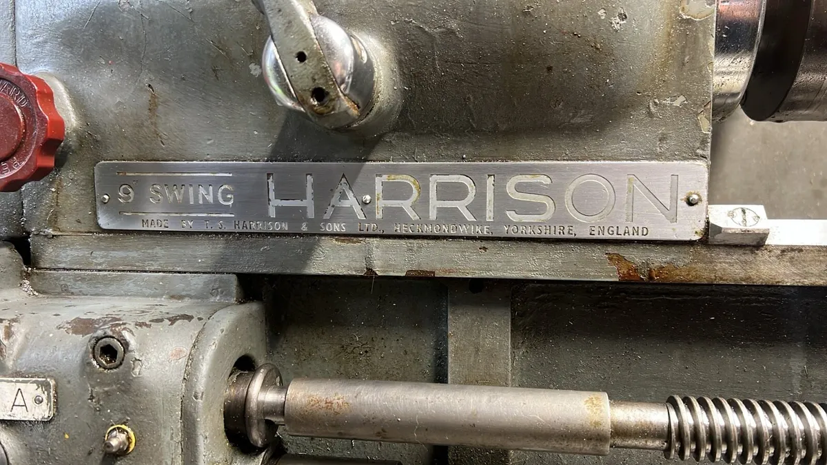 Harrison Lathe 9inch - Image 3