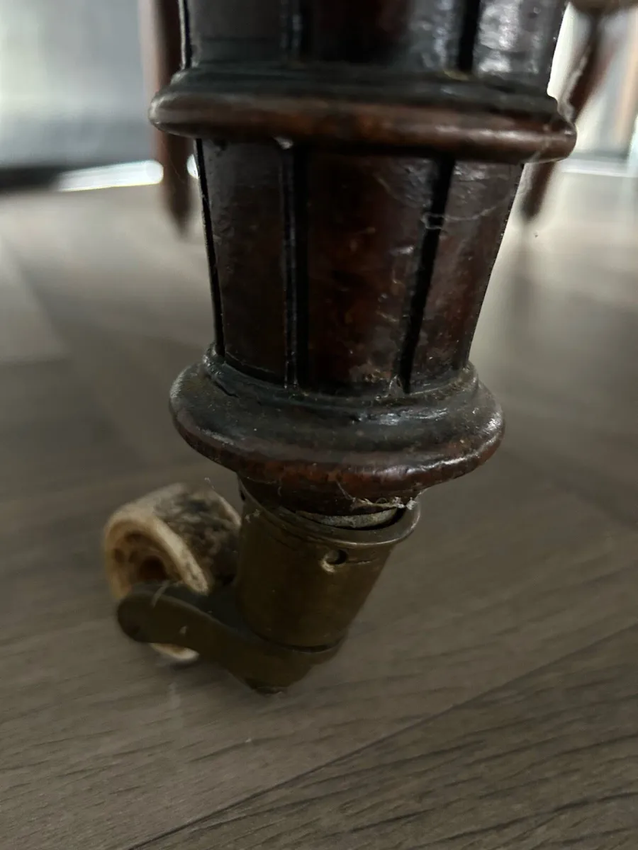 Victorian Antique Carved with Casters - Image 3