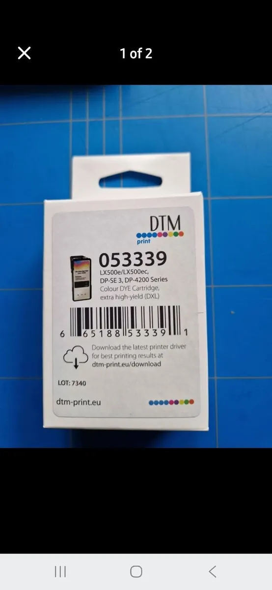 Ink Cartridge for Primera Lx500 Colour Printer - Image 1