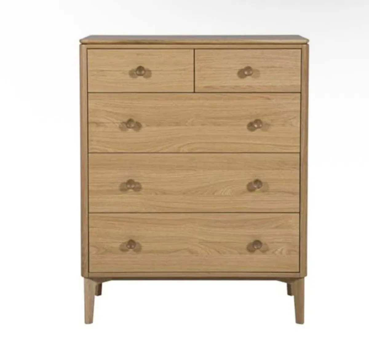 Hadley Oak Five(2+3) Drawer Chest - Image 2