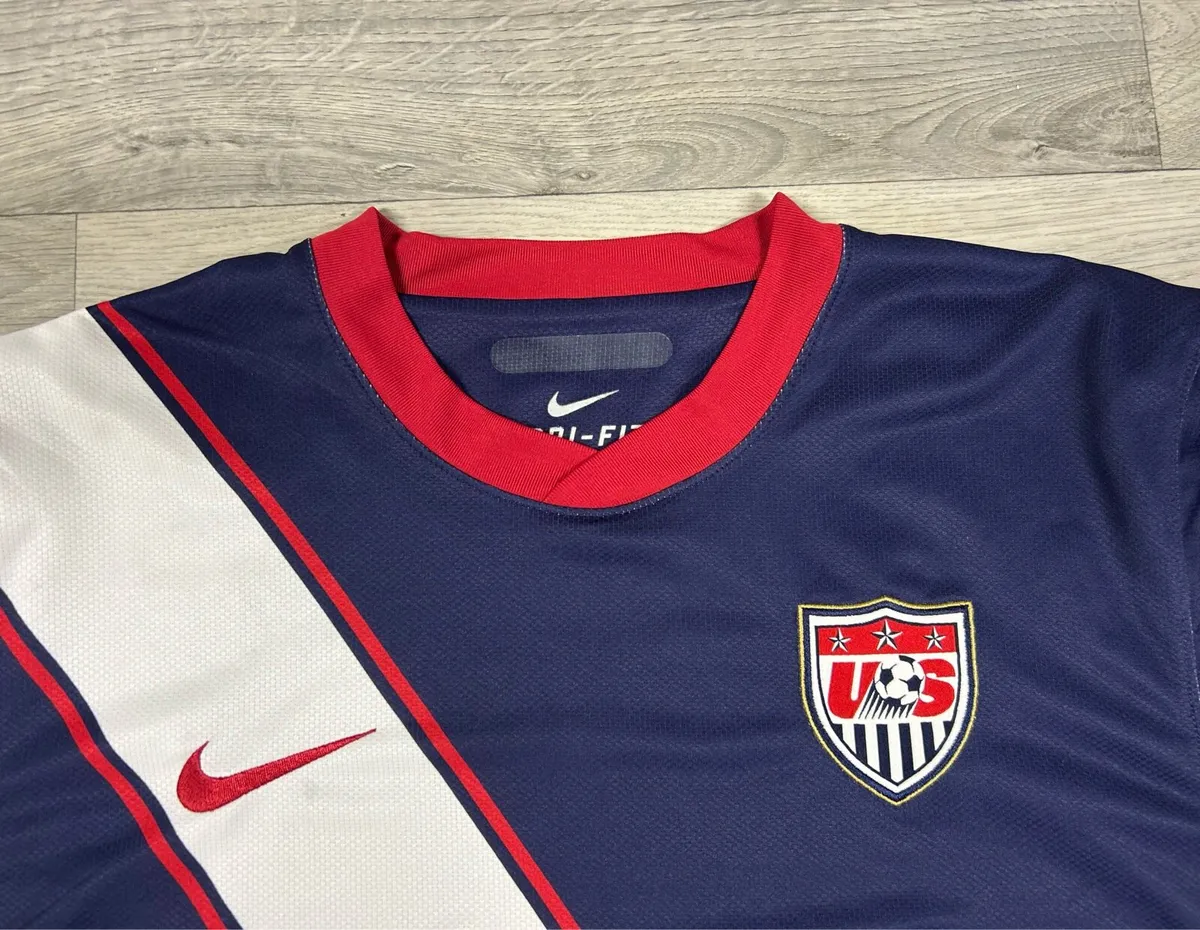 Vintage 2010 Nike USA Away Soccer Jersey Shirt XL - Image 3