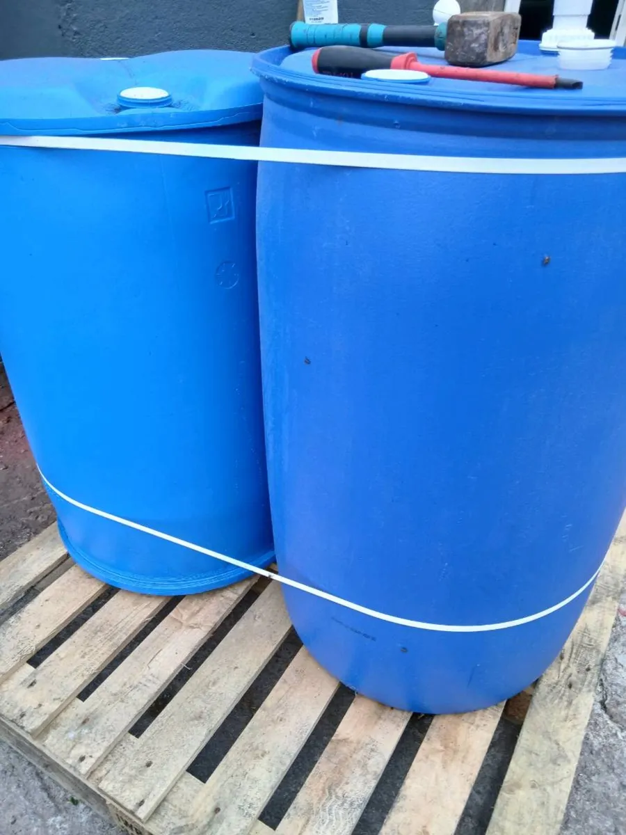 Blue barrels