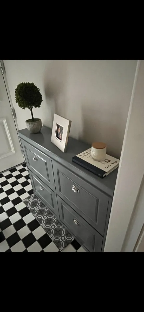 Grey Hall Storage Cupboard / Sideboard – Good Cond - Image 1