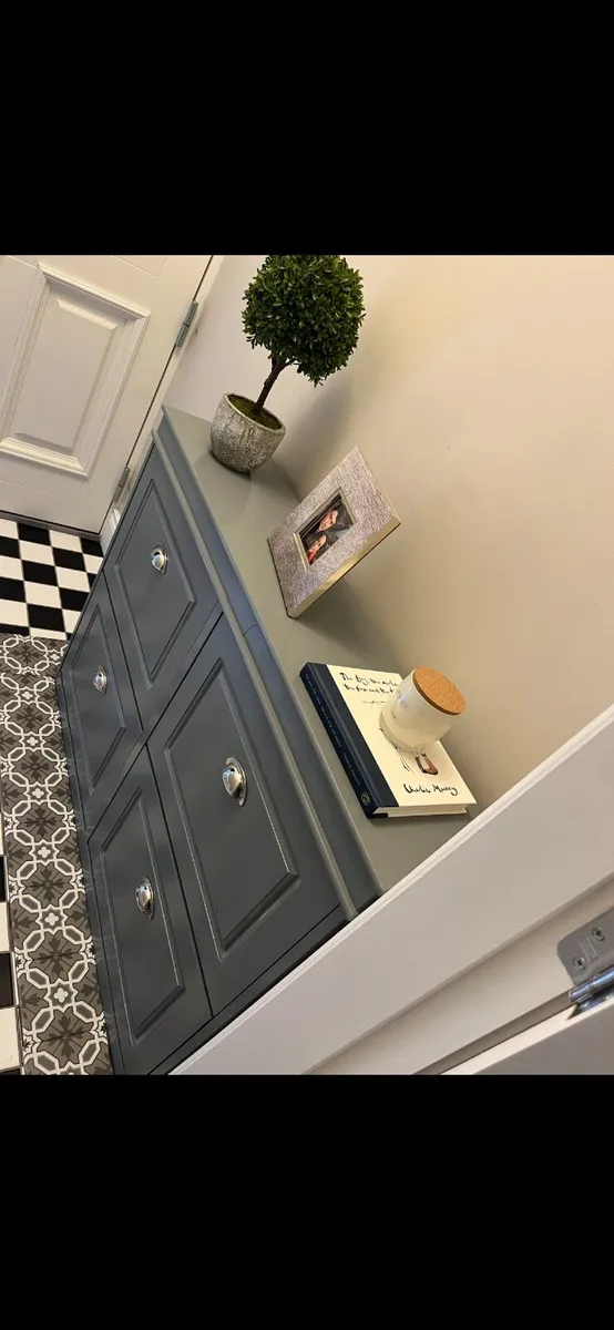 Grey Hall Storage Cupboard / Sideboard – Good Cond - Image 3