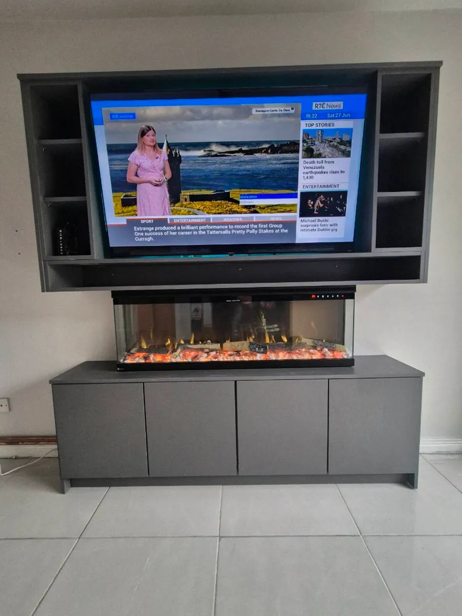 3 sides electric fireplace.  FREE delivery - Image 2