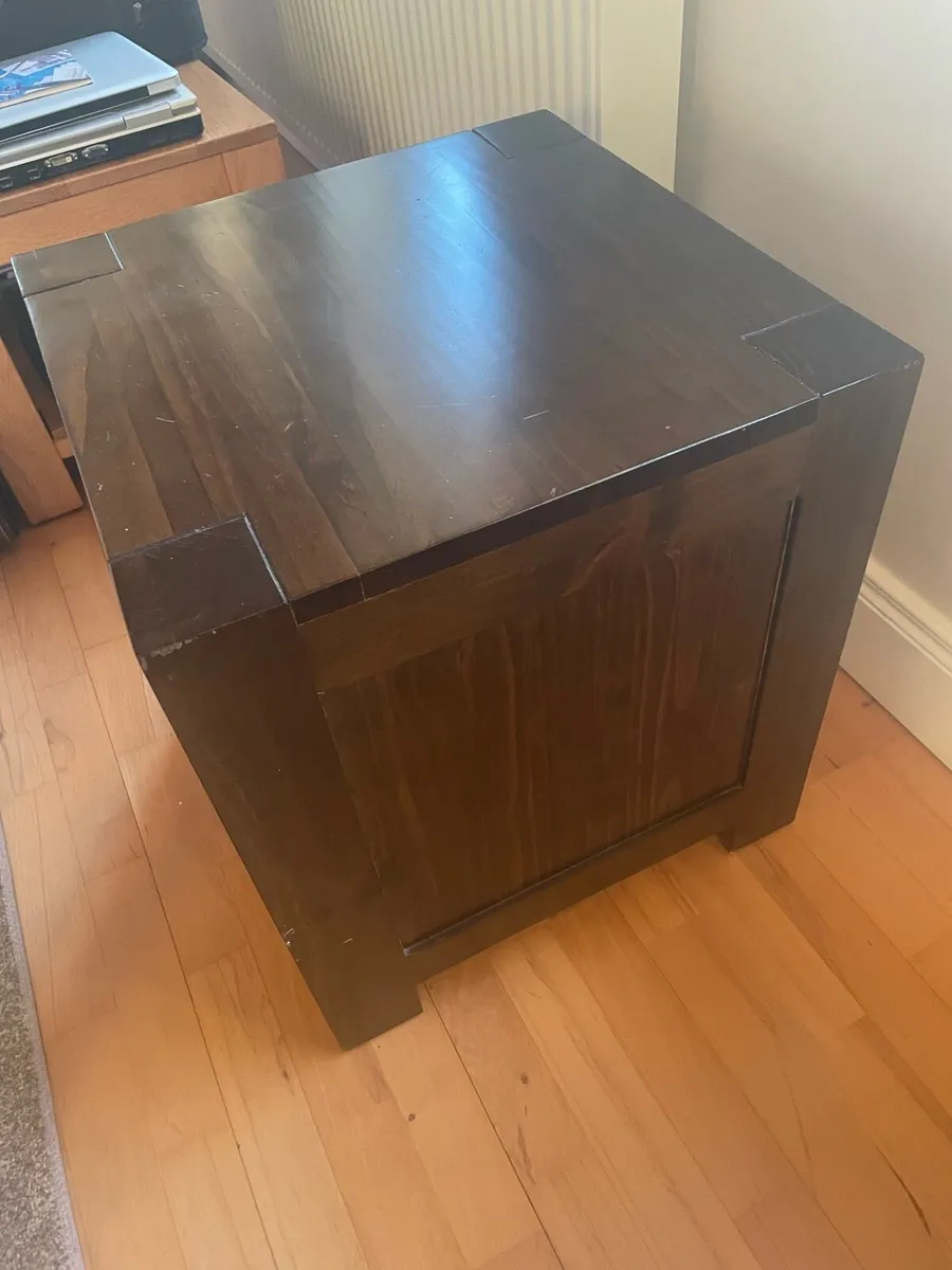 Walnut Bedside Locker EZ Living Furniture - Image 4