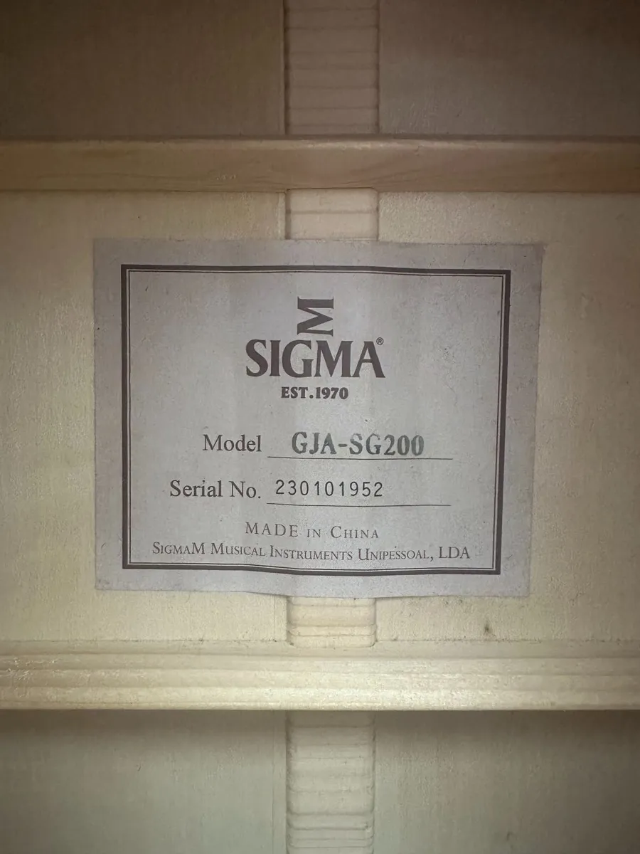 Sigma GJA-SG200 Acoustic - Image 3