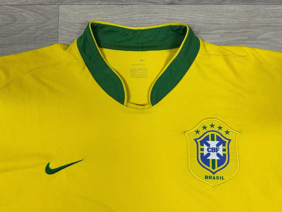 Vintage 2006 Nike Brazil Home Jersey Shirt Mens XL - Image 2