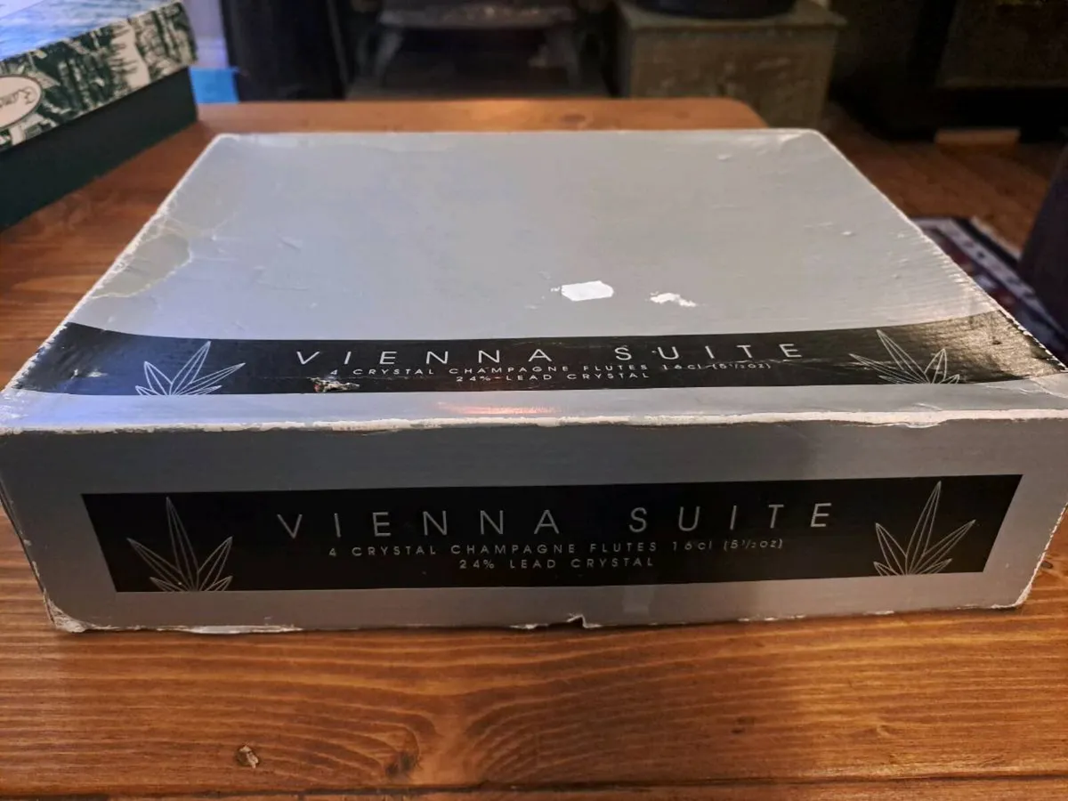 Vienna Suite 24% Lead Crystal Champagne Flutes - Image 4