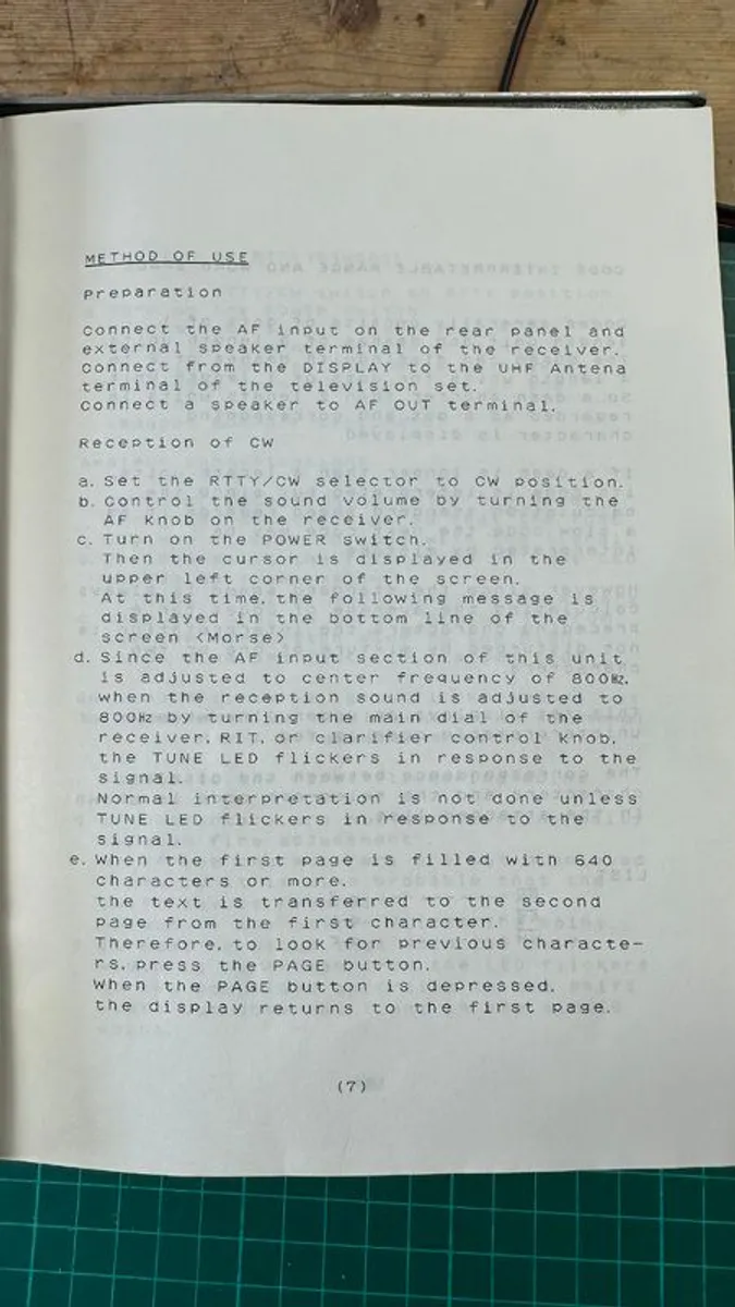 Vintage CD600 CW/RTTY Decoder - Image 3