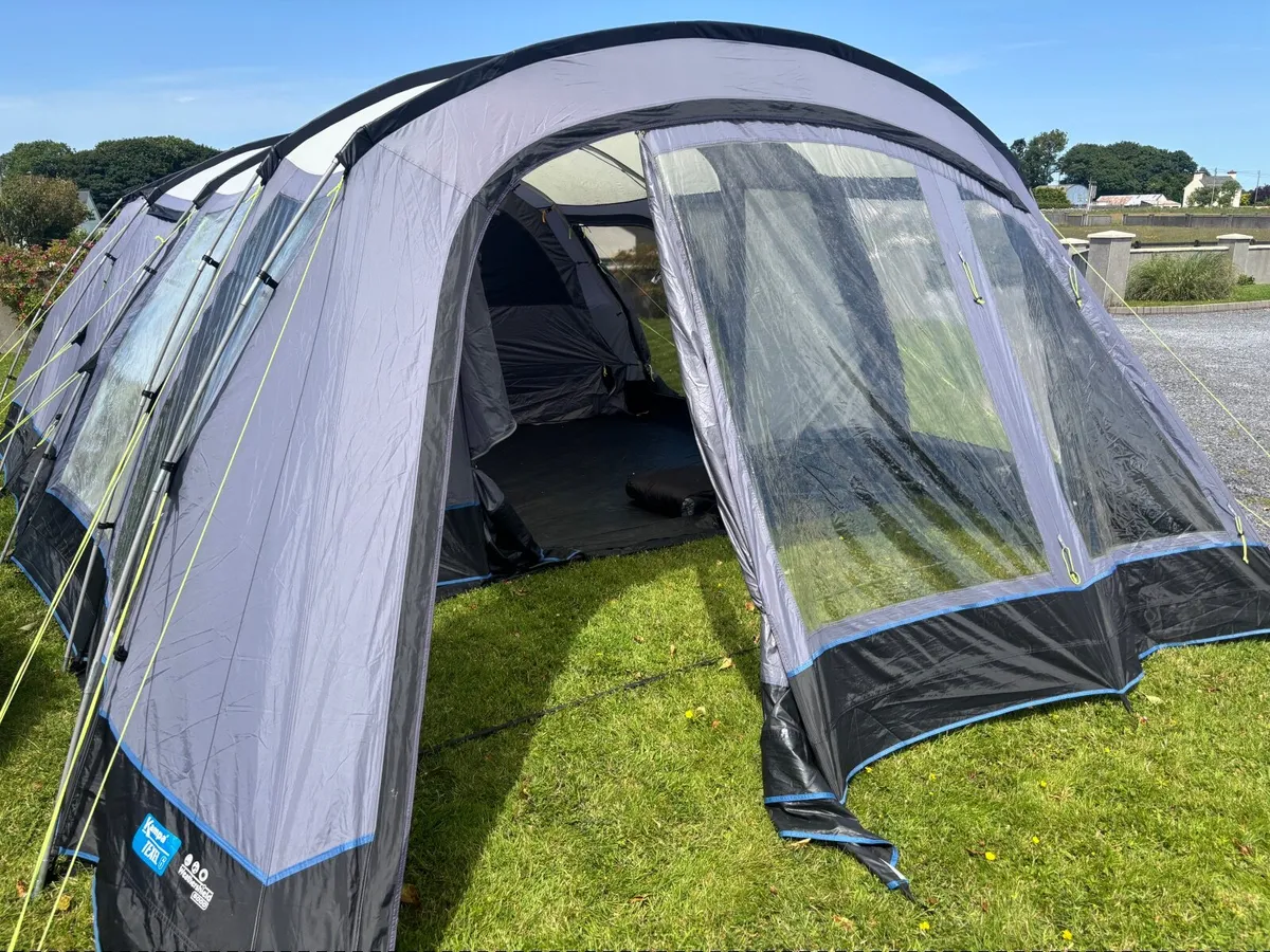 Kampa Texel 6 Pole Tent & Trailer - Image 1