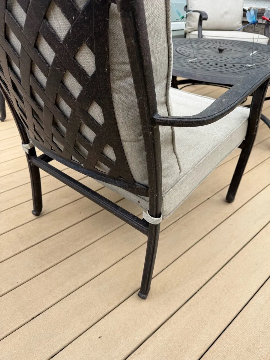 Garden chairs & table set - Image 4