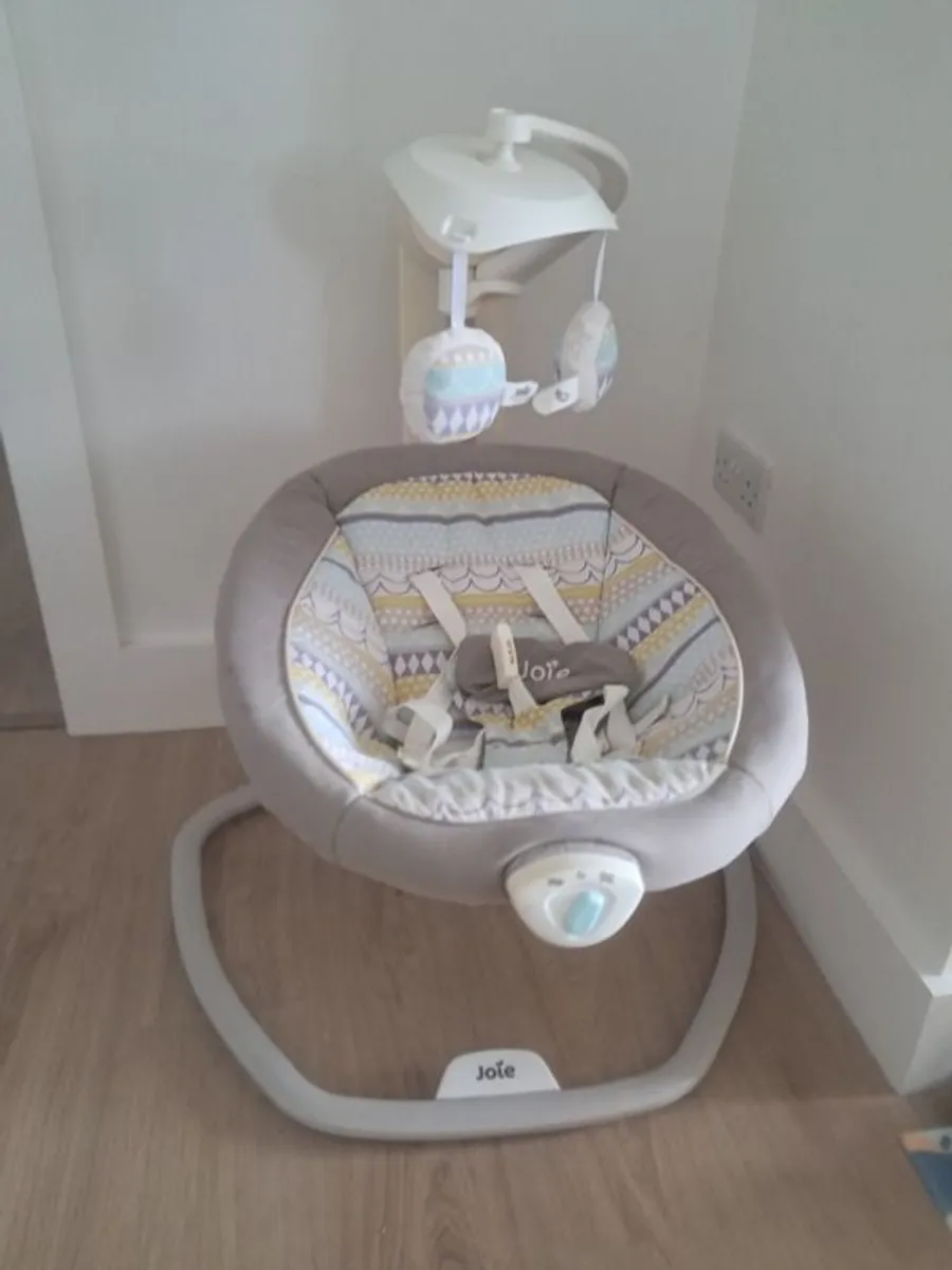 Joie Serina 2-in-1 Baby Swing & Rocker (Includes Brand New Mains Adapter) - Image 1