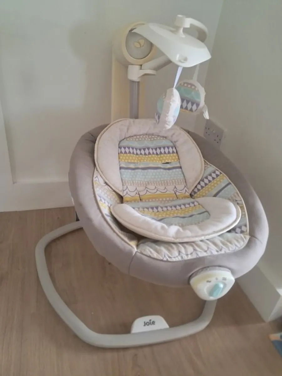 Joie Serina 2-in-1 Baby Swing & Rocker (Includes Brand New Mains Adapter) - Image 3