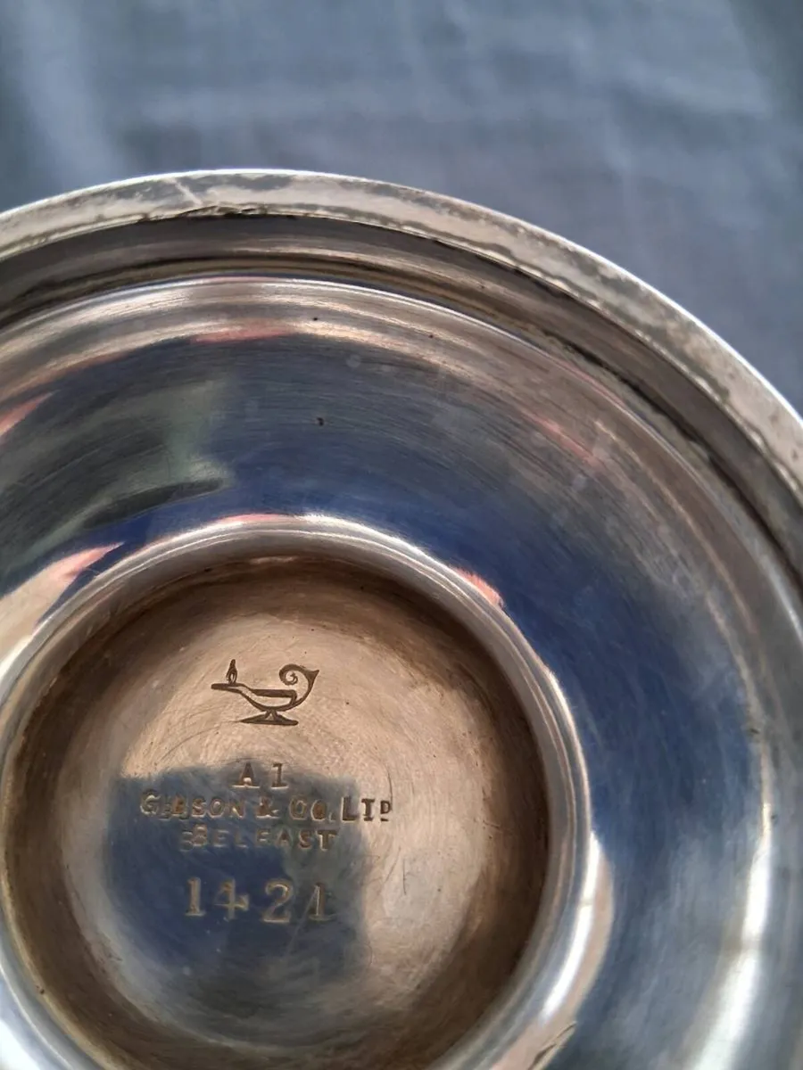 Silver Plated Sugar Bowl With Handles - Image 4