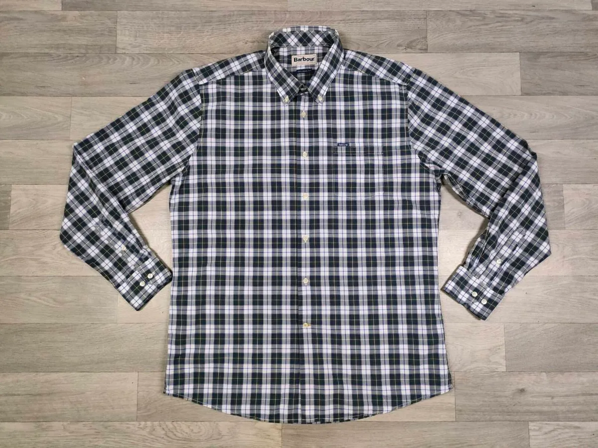 Barbour Button Down Check Shirt Mens XL - Image 1