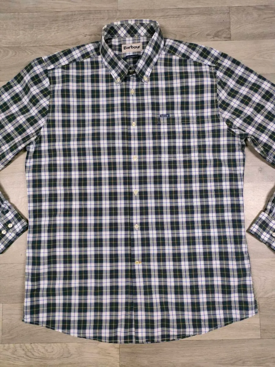 Barbour Button Down Check Shirt Mens XL - Image 2