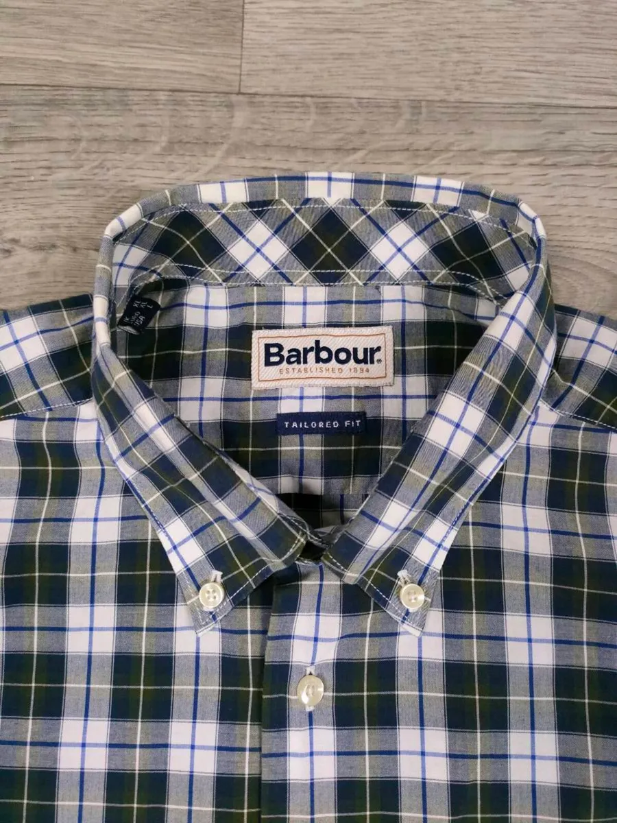 Barbour Button Down Check Shirt Mens XL - Image 4
