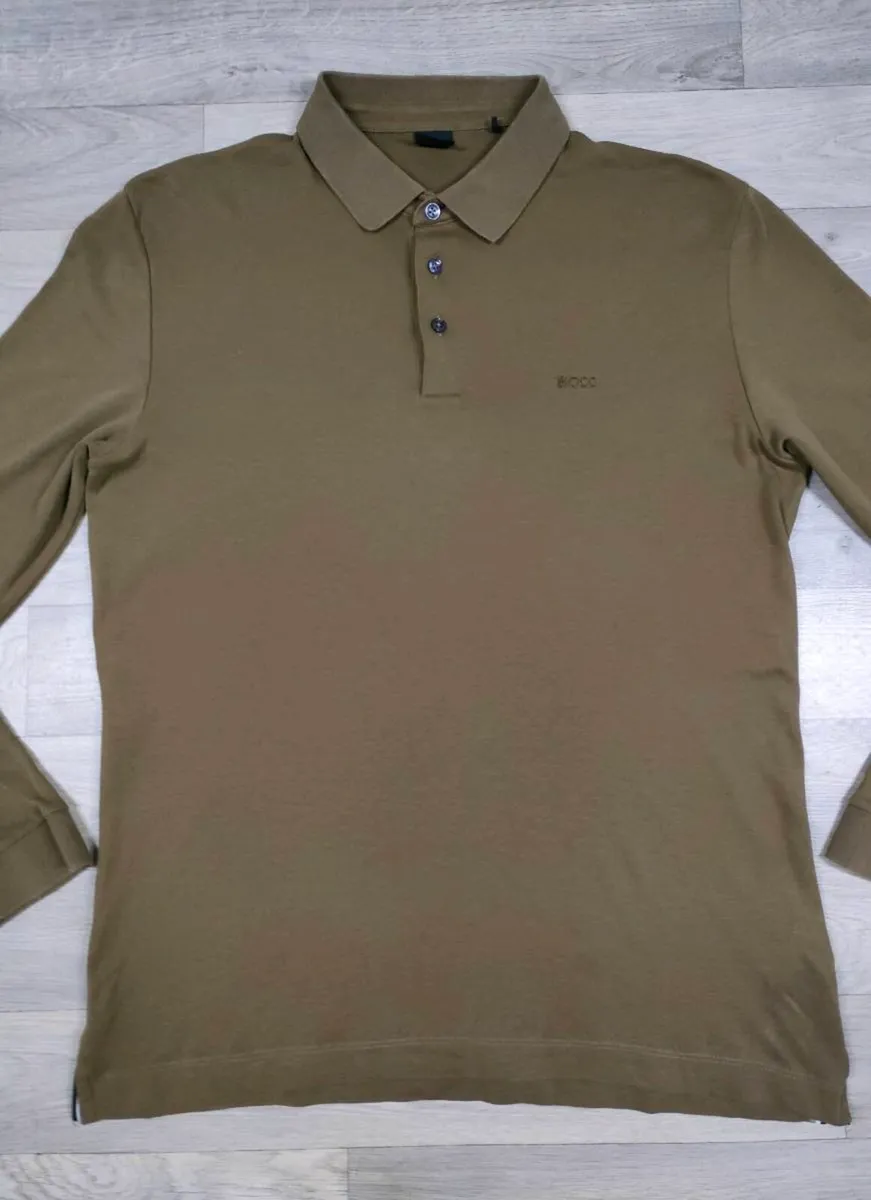 Hugo Boss Long Sleeve Polo Shirt Mens Large - Image 2