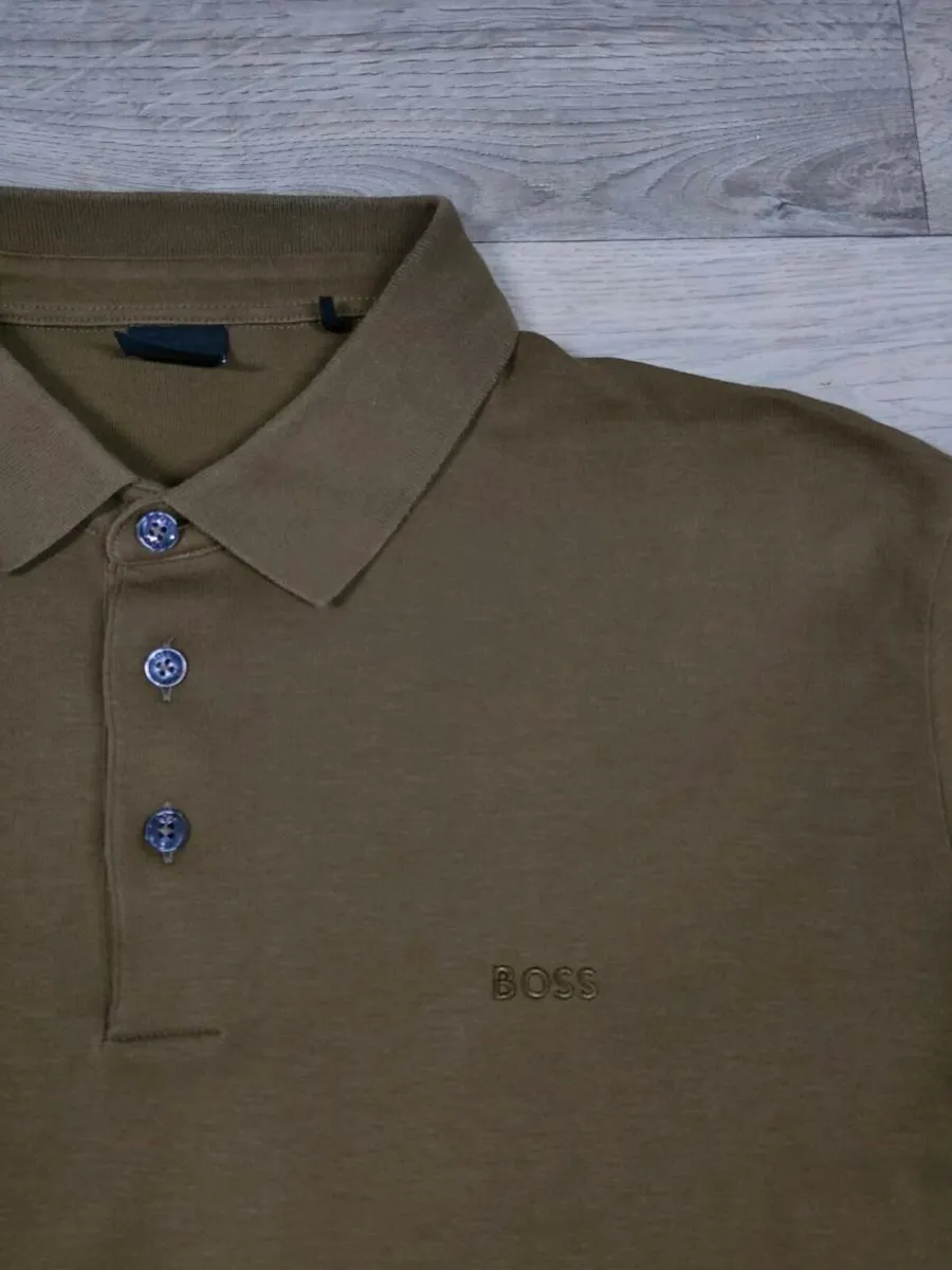 Hugo Boss Long Sleeve Polo Shirt Mens Large - Image 4