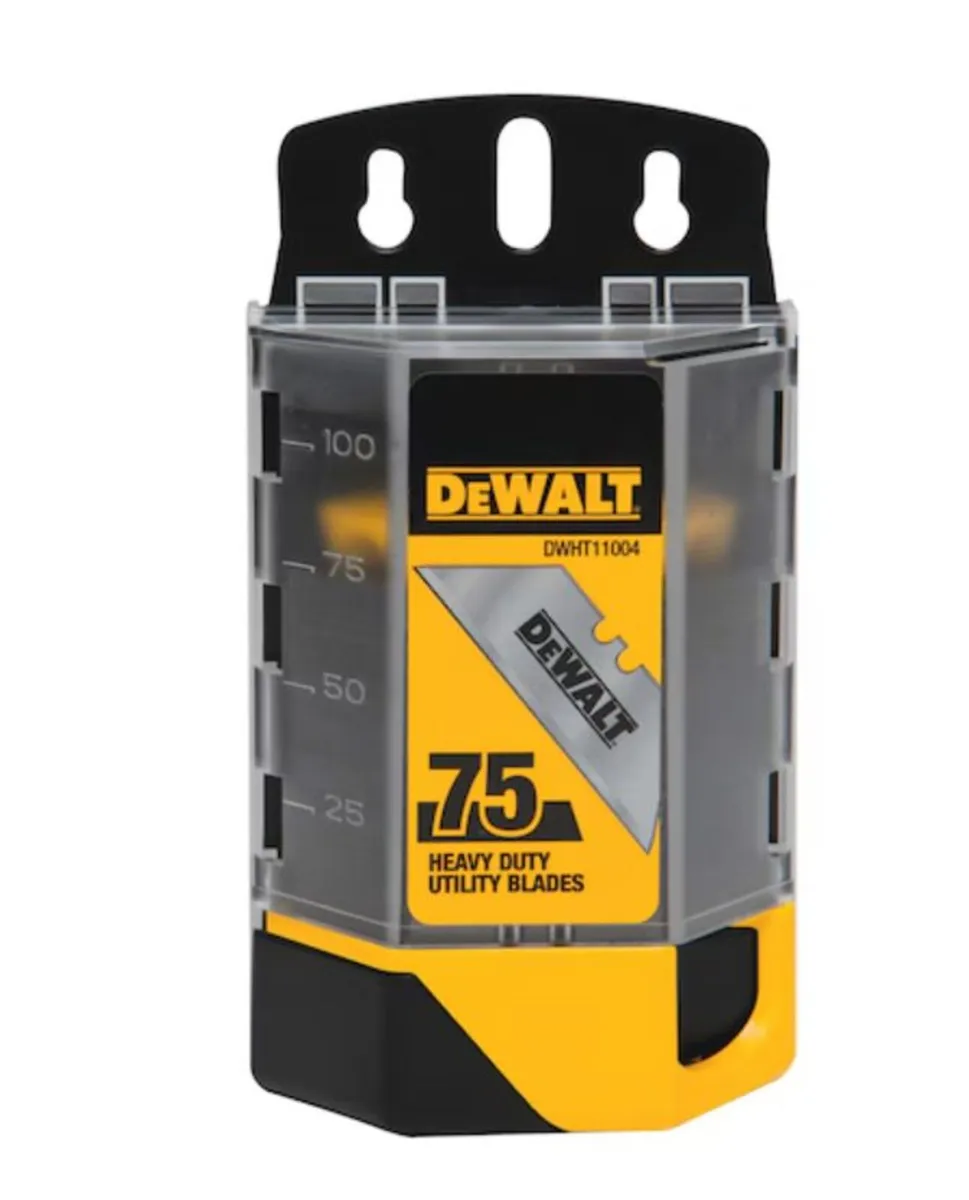 Dewalt Hardened Utility Blades DWHT11004 - 75 Pack - Image 1